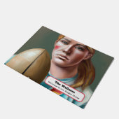 Speciaal ontworpen deurmat van Rugby Enthusiast (Schuin)