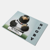 Speciaal ontworpen deurmat van Rugby Enthusiast (Schuin)