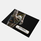 Speciaal ontworpen deurmat van Rugby Enthusiast (Schuin)