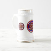 Speciaal ontworpen herdenkingsafdeling bierpul (Voorkant links)