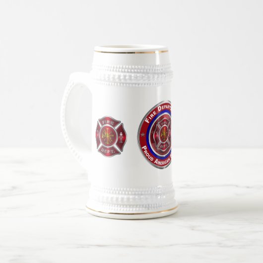 Speciaal ontworpen herdenkingsafdeling bierpul (Voorkant links)