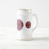 Speciaal ontworpen herdenkingsafdeling bierpul (Voorkant rechts)