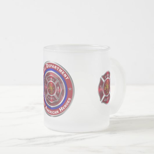 Speciaal ontworpen herdenkingsafdeling matglas koffiemok (Voorkant rechts)