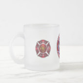 Speciaal ontworpen herdenkingsafdeling matglas koffiemok (Links)