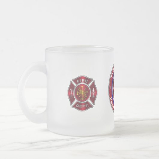 Speciaal ontworpen herdenkingsafdeling matglas koffiemok (Links)