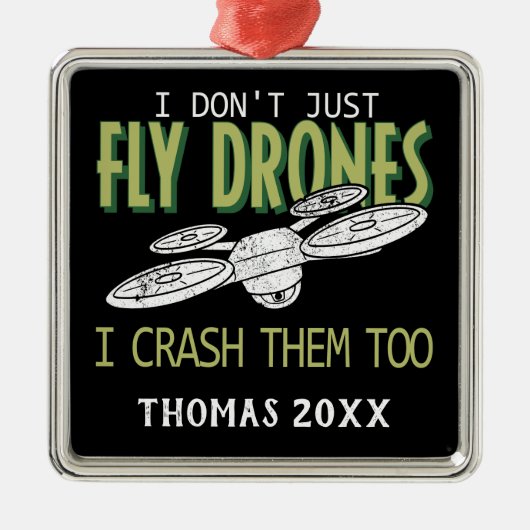Speciaal ontworpen multirotorQuadcopter voor harde Metalen Ornament (Voorkant)