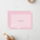 Speciaal ontworpen notiecard notitiekaartje (Voorkant / Achterkant in situ)