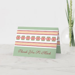 Speciaal ontworpen persoonlijke bedankt kaart