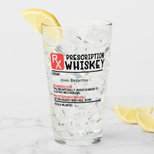 Speciaal ontworpen RX Whiskey Prescription Glass Glas