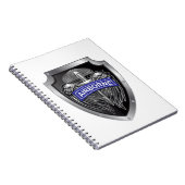 Speciaal ontworpen scharnierend boordschild notitieboek (Rechterzijde)