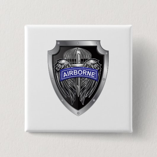 Speciaal ontworpen scharnierend boordschild vierkante button 5,1 cm (Voorkant)