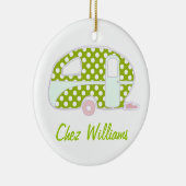 Speciaal ontworpen tapekaravan voor retro keramisch ornament (Rechts)