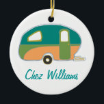 Speciaal ontworpen tapekaravan voor retro keramisch ornament<br><div class="desc">Bekijk het volledige assortiment van 25 Retro Caravans van Trina Esquivelzeta @SurfaceHug op verschillende andere producten in het collectie hieronder.</div>