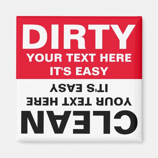 Speciaal ontworpen vuilniswasmachine magneet (Voorkant)