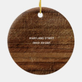 Speciaal onze nieuwe home gingerbrood-versiering keramisch ornament (Achterkant)