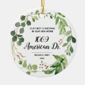 Speciaal onze nieuwe thuisgrilly kerst keramisch ornament (Voorkant)