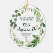 Speciaal onze nieuwe thuisgrilly kerst keramisch ornament (Links)