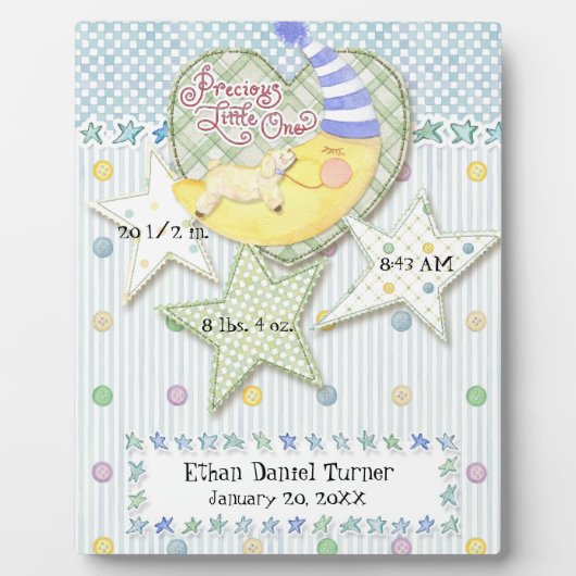 Speciaal op Baby gebaseerde Wall Nursery Art voor  Fotoplaat (Voorkant)