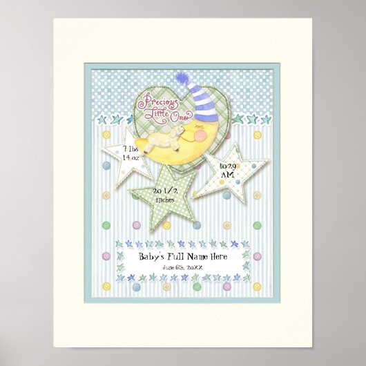 Speciaal op Baby gebaseerde Wall Nursery Art voor  Poster (Voorkant)
