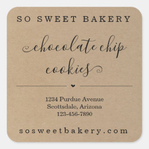 Speciaal op bakkerijen gepersonaliseerde Sticker K