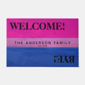 Speciaal op Bisexual Flag Beach Deurmat (Voorkant)