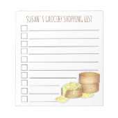 Speciaal op de lijst van kruidenierswaren aangebra notitieblok (Voorkant)