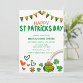 Speciaal op feestdag gerichte St Patricks-kaart Feestdagenkaart (Staand voorkant)