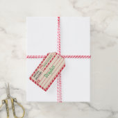 Speciaal op levering afgestemd cadeau-Label Cadeaulabel (Met Touw)