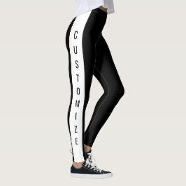 Speciaal op maat gemaakt stijlvol zwart chic White Leggings