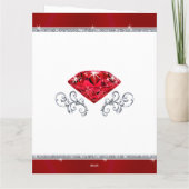 Speciaal op maat gemaakte 40e verjaardag Kaart voo (Achterkant)