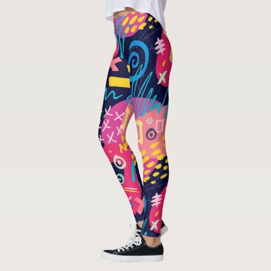 Speciaal op maat gemaakte Abstracte graffiti kunst Leggings (Links)
