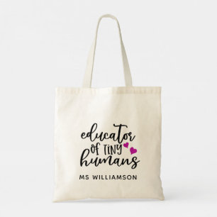 Speciaal op maat gemaakte Canvas tas van leraar