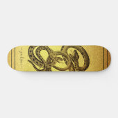 Speciaal op maat gemaakte Faux Gold Foil skateboar Persoonlijk Skateboard (Horizontaal)