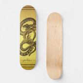 Speciaal op maat gemaakte Faux Gold Foil skateboar Persoonlijk Skateboard (Voorkant)