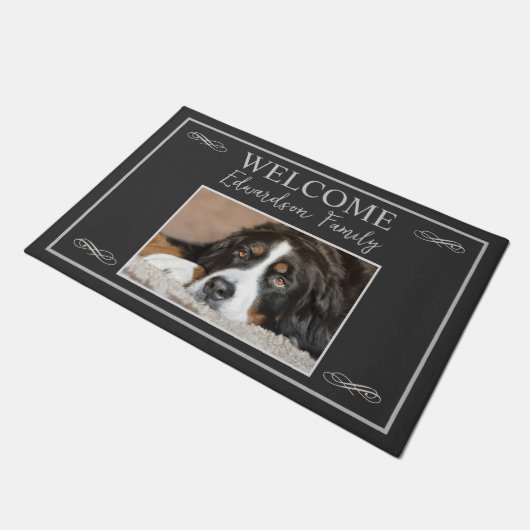 Speciaal op maat gemaakte foto, welkomstwoord deurmat (Schuin)