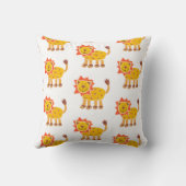 Speciaal op maat gemaakte lioncollage Print Cushio Kussen (Achterkant)