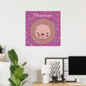 Speciaal op maat gemaakte lionwand voor kinderen poster (Thuiskantoor)