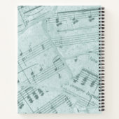 Speciaal op maat gemaakte muziek notitieboek (Achterkant)