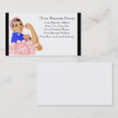 Speciaal op maat gemaakte Rosie Pink Soap Bubbles Visitekaartje (Voorkant / Achterkant)