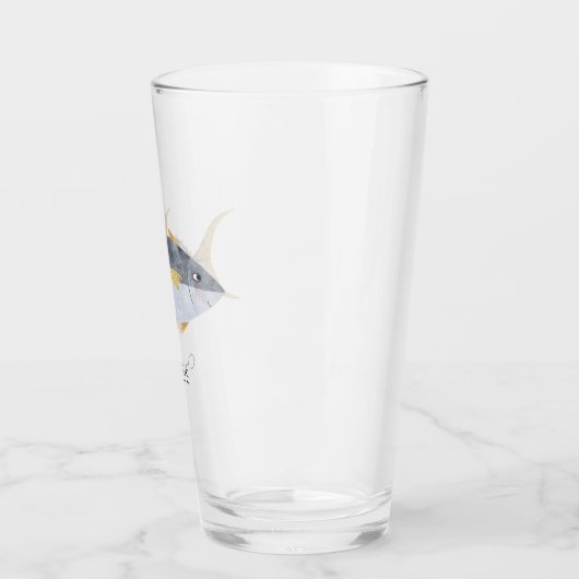 Speciaal op maat gemaakte tonijn glas (Links)