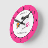 Speciaal op maat gemaakte  voor Craft Room Ronde Klok (Hoek)