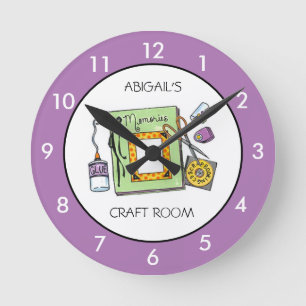 Speciaal op maat gemaakte voor Craft Room Ronde Klok