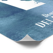 Speciaal op maat gemaakte Waterverf voor Delaware  Poster (Hoek)