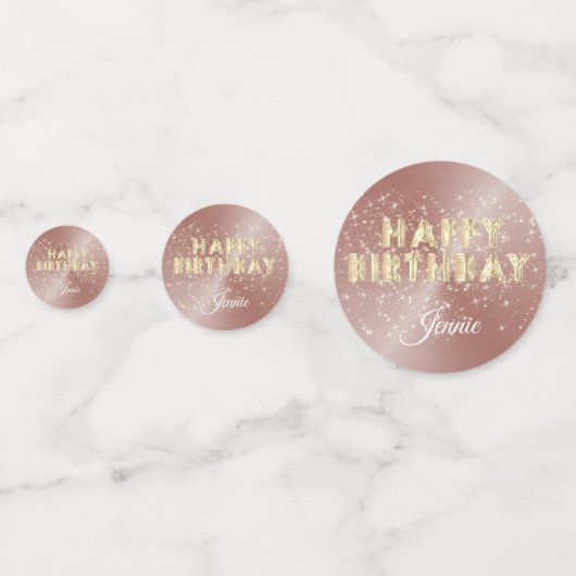 Speciaal op maat gesneden 40e marthday-Confetti Confetti (Achterkanten)