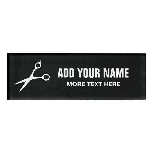 Speciaal op maat gesneden thermisch-inktmerken naambadge (Voorkant)