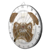 Speciaal op maat gesneden trompy-papegaai met Ciga Dartbord (Voorkant Rechts)