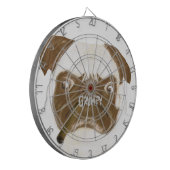 Speciaal op maat gesneden trompy-papegaai met Ciga Dartbord (Voorkant Links)