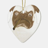 Speciaal op maat gesneden trompy-papegaai met Ciga Keramisch Ornament (Links)