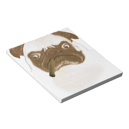 Speciaal op maat gesneden trompy-papegaai met Ciga Notitieblok (Schuin)