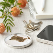 Speciaal op maat gesneden trompy-papegaai met Ciga Sleutelhanger (Zijkant)